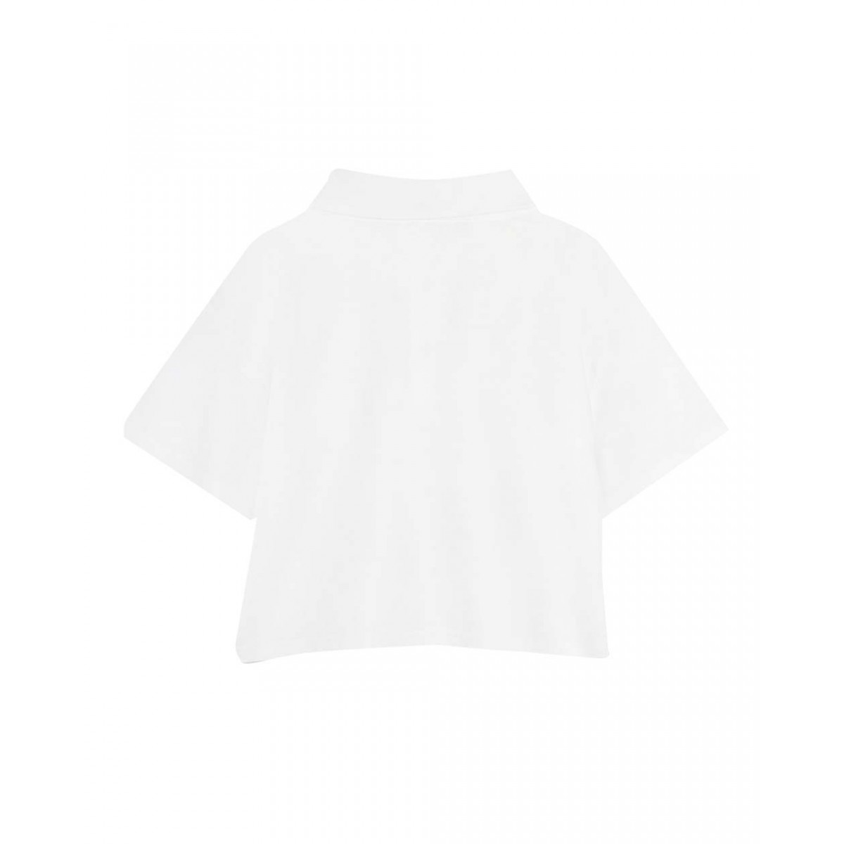 Girls’ white cotton T-shirt