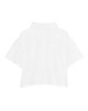 Girls’ white cotton T-shirt