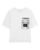 T-shirt with graphic chest pocket