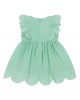 Frilled taffeta dress