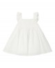 Frill sleeve smock dress