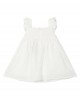 Frill sleeve smock dress