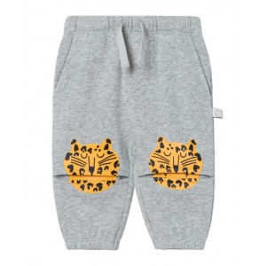 Joggers with leopard print